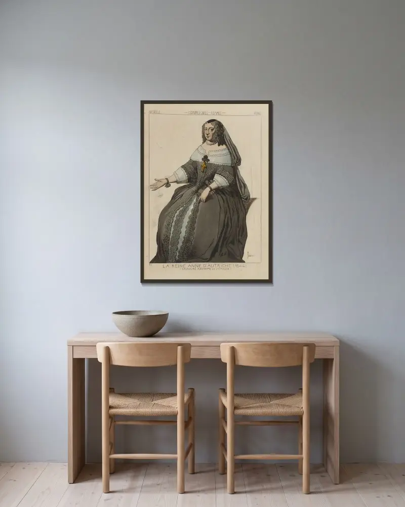 Królowa Anna Austriaczka (1644), Raphaël Jacquemin w ramie na ścianie