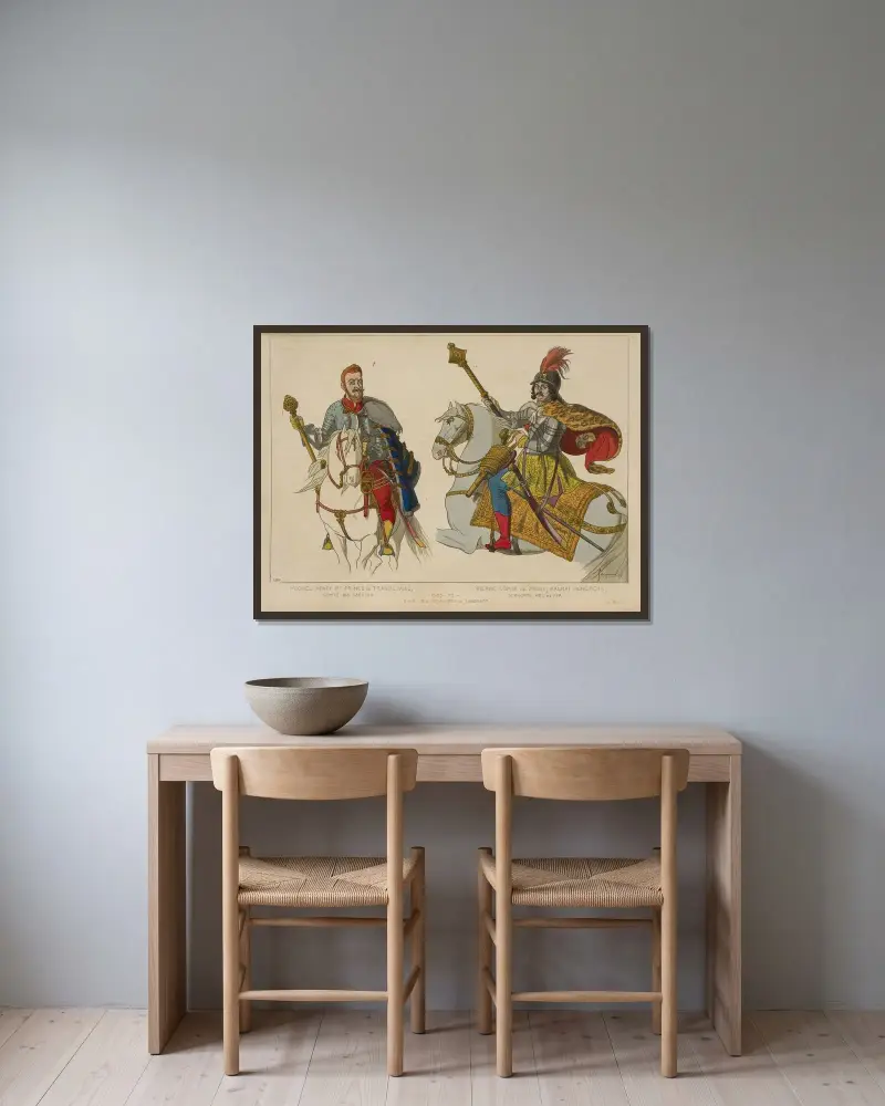 Michael Apafi I., Fürst von Siebenbürgen, Graf der Szekler von Raphaël Jacquemin gerahmt an einer Wand