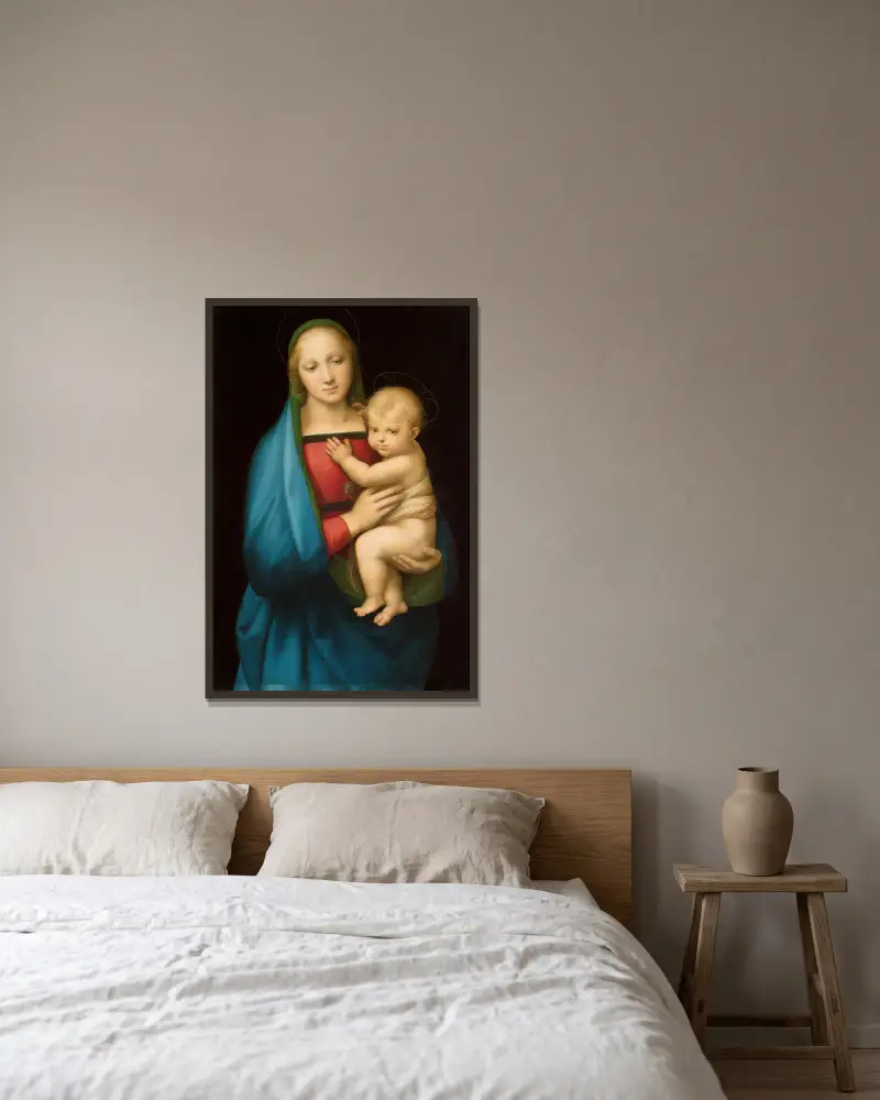 Madonna del Granduca, Raphael v rámu na stěně