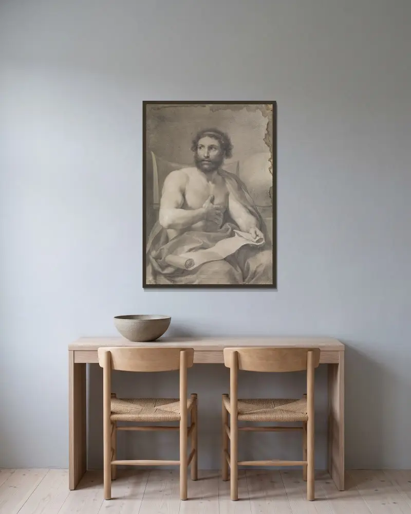 Epiktétos, Anton Raphael Mengs v rámu na stěně