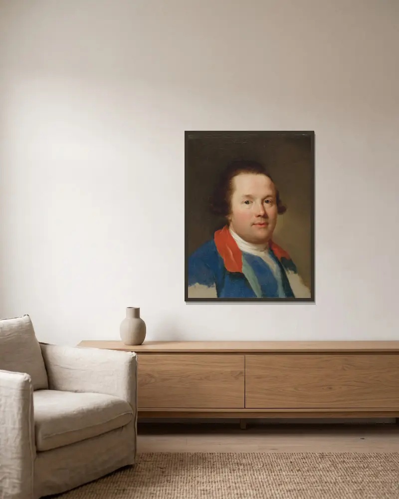 George, 3. Earl Cowper von Anton Raphael Mengs gerahmt an einer Wand