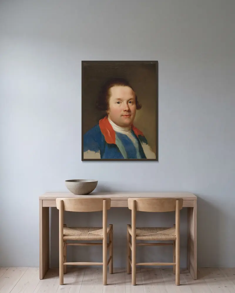 George, 3. Earl Cowper von Anton Raphael Mengs gerahmt an einer Wand