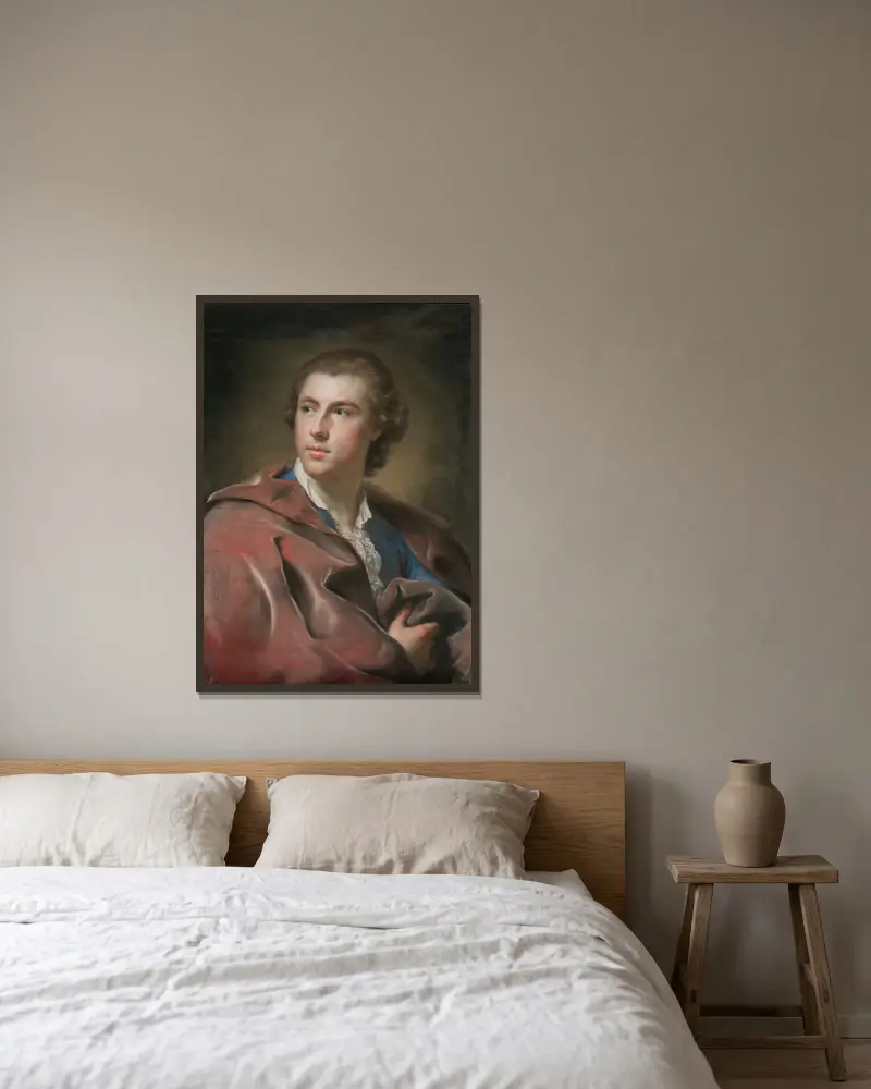Portrait of William Burton Conyngham av Anton Raphael Mengs inramad på en vägg