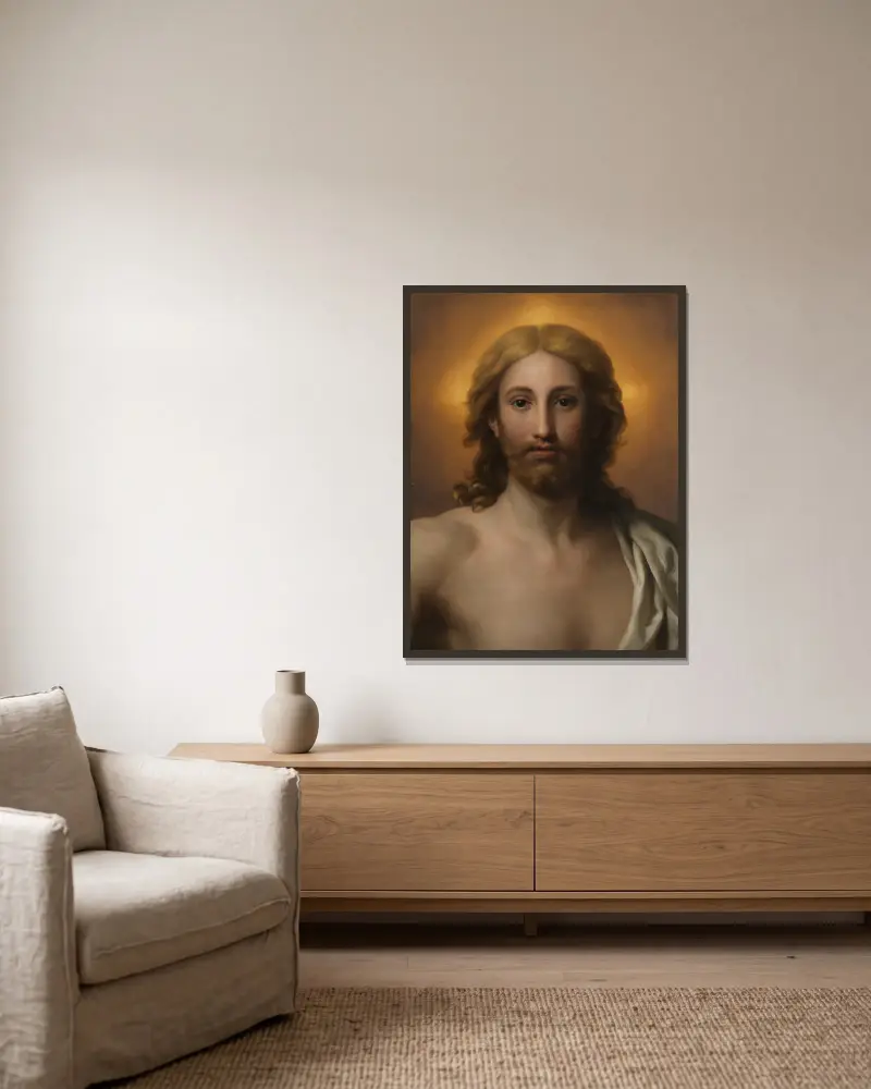 Salvator Mundi, Anton Raphael Mengs v rámu na stěně