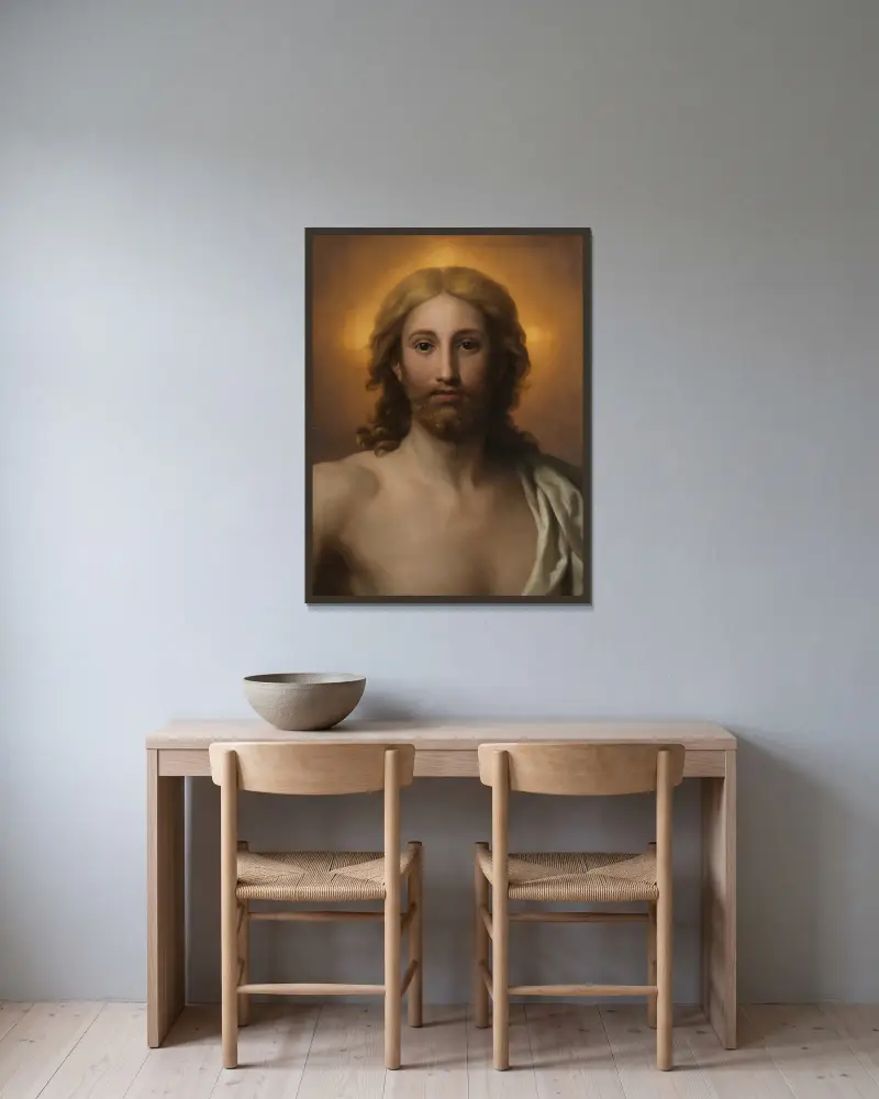 Salvator Mundi, Anton Raphael Mengs v rámu na stěně