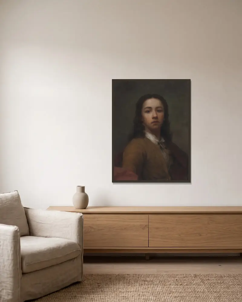 Autoportrét, – Nr. 1, Anton Raphael Mengs v rámu na stěně