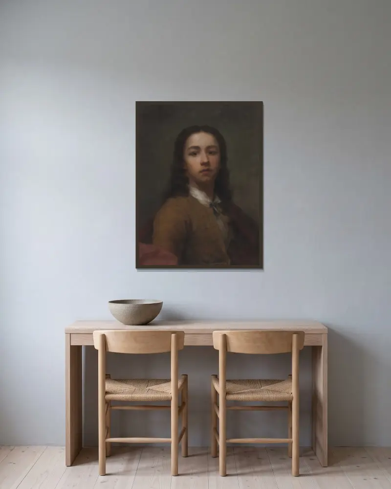 Autoportrét, – Nr. 1, Anton Raphael Mengs v rámu na stěně