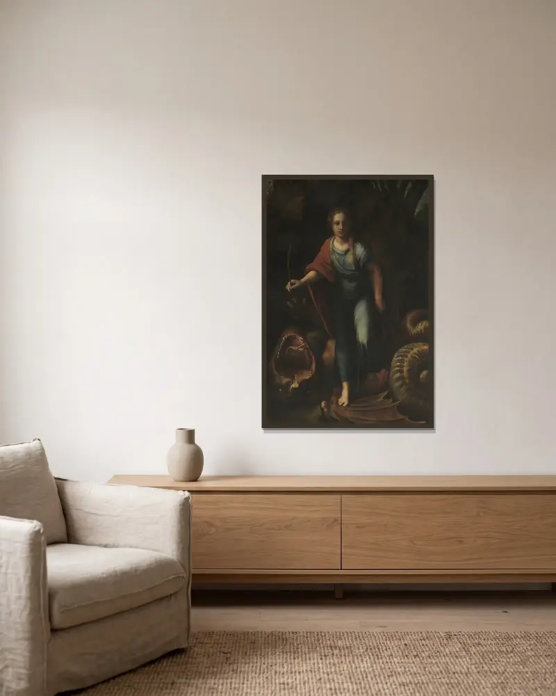 Svatá Markéta, Raphael v rámu na stěně