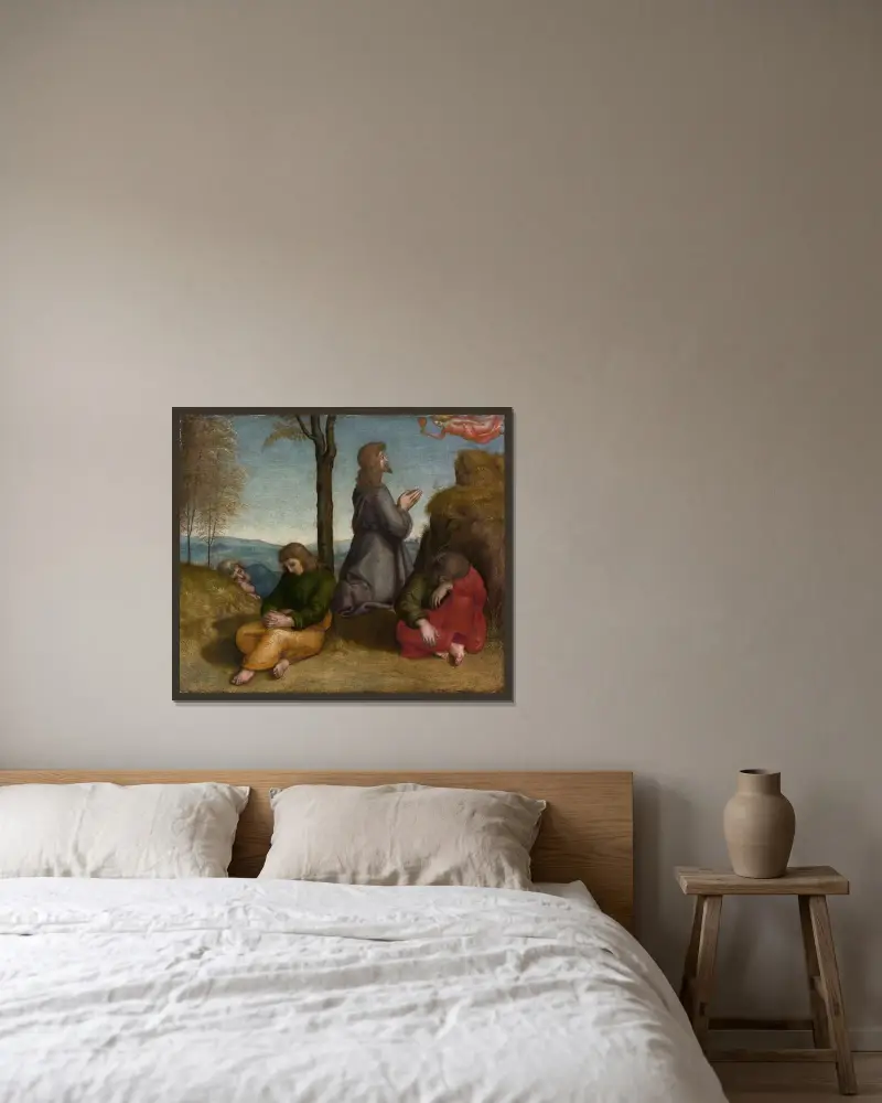 Modlitwa w Ogrójcu, Raphael w ramie na ścianie