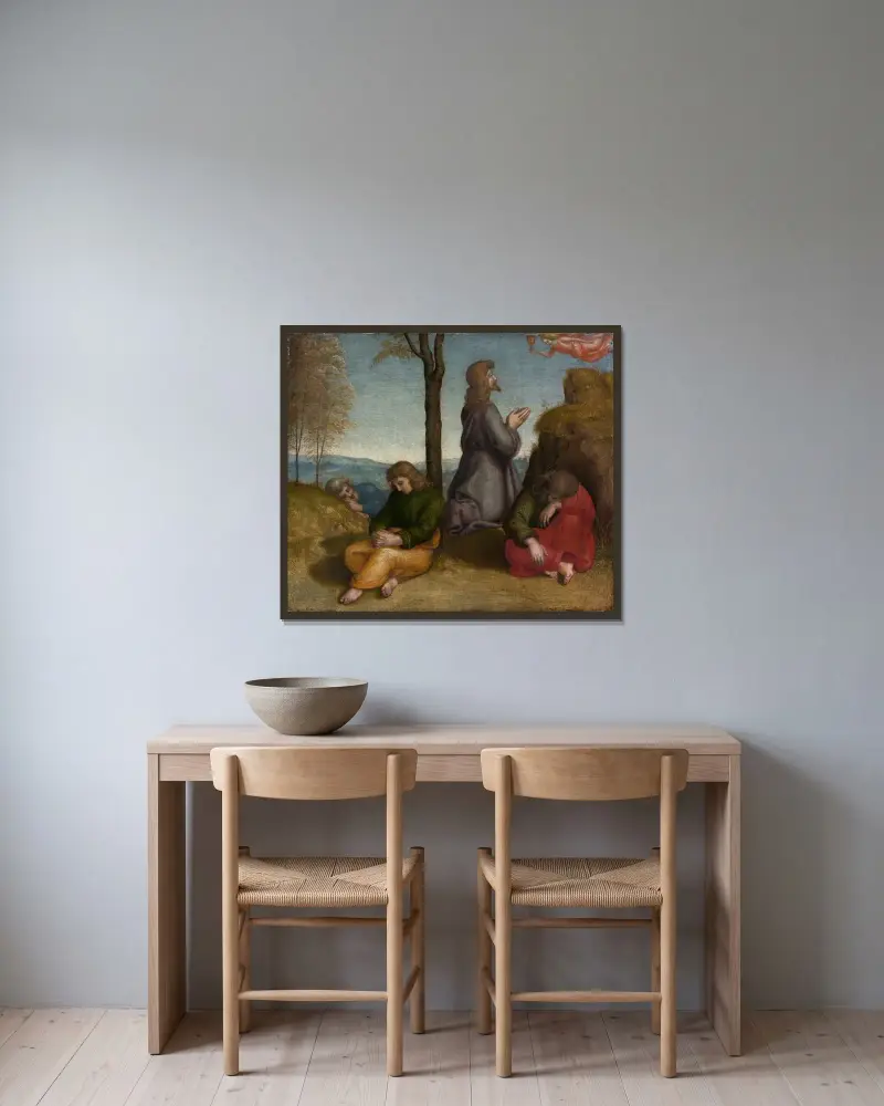 Modlitwa w Ogrójcu, Raphael w ramie na ścianie
