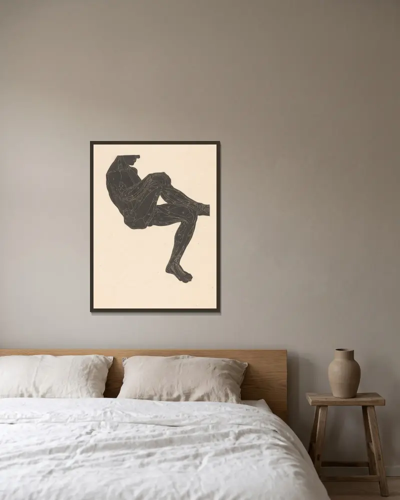 Study of the leg and arm muscles – nr 2 av Reijer Stolk inramad på en vägg