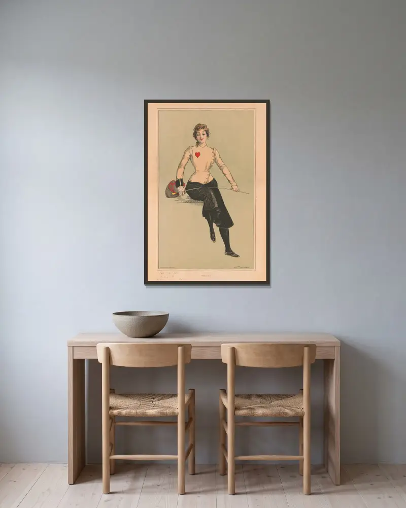 Repos! von George Reiter Brill gerahmt an einer Wand