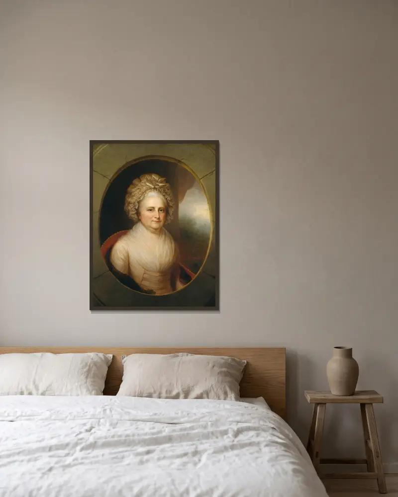 Martha Washington, Rembrandt Peale w ramie na ścianie