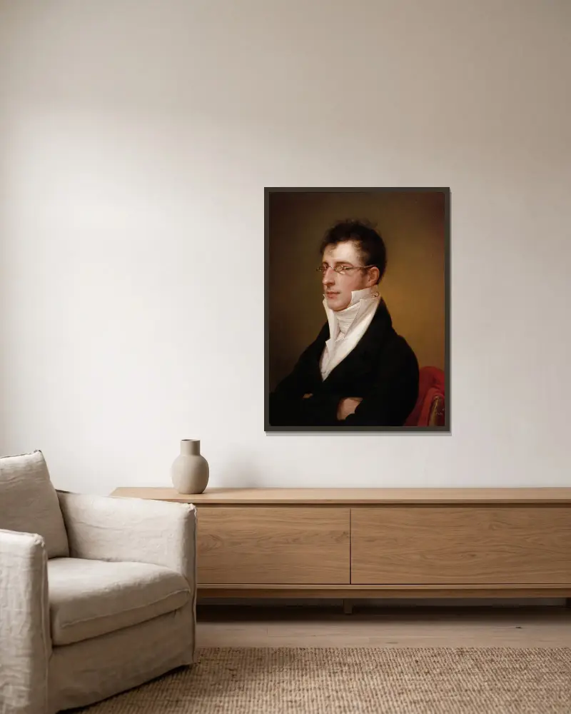 Rubens Peale von Rembrandt Peale gerahmt an einer Wand