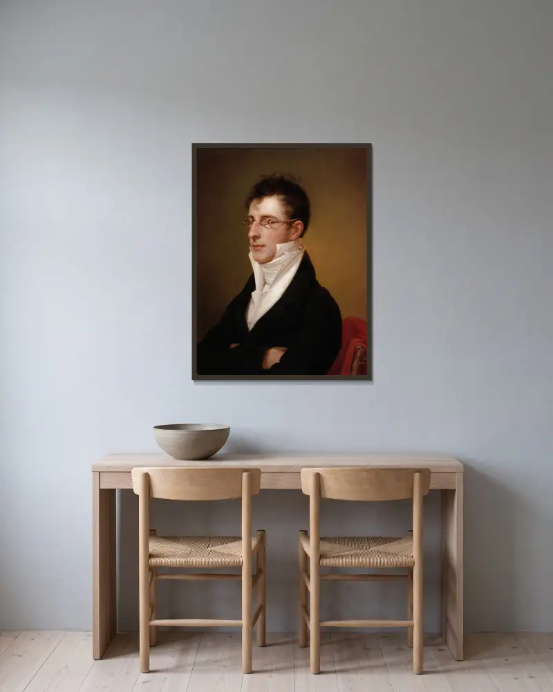Rubens Peale von Rembrandt Peale gerahmt an einer Wand
