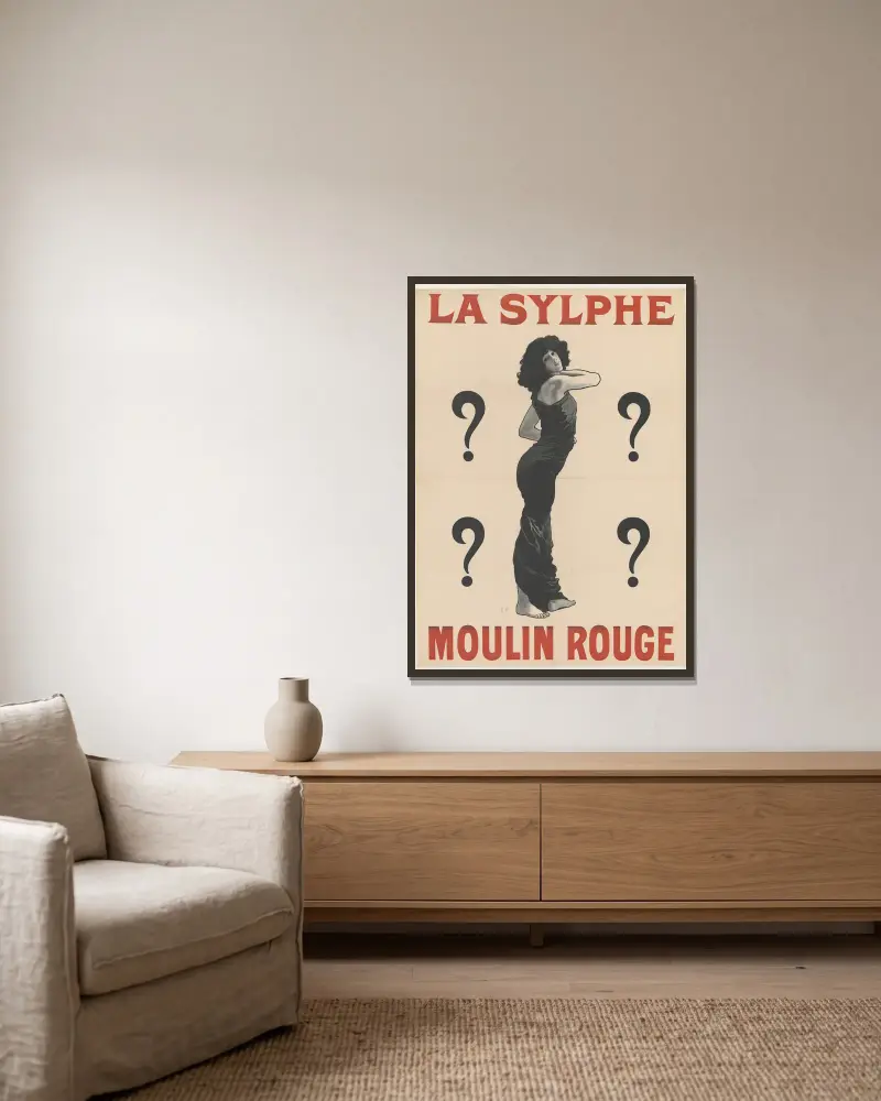 La Sylphe, René Péan v rámu na stěně