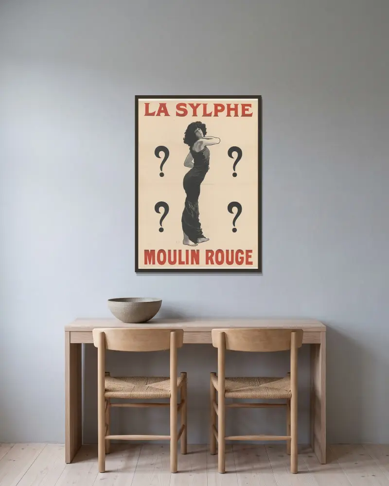 La Sylphe, René Péan v rámu na stěně