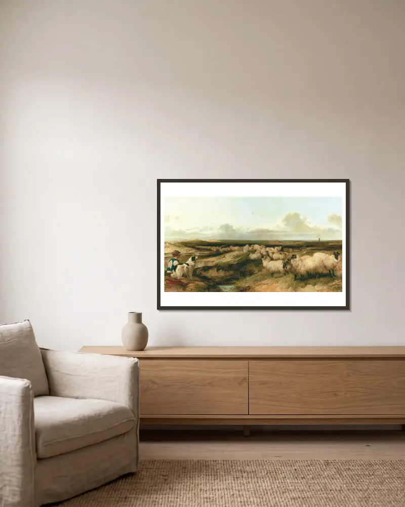 Lytham Common, Richard Ansdell v rámu na stěně