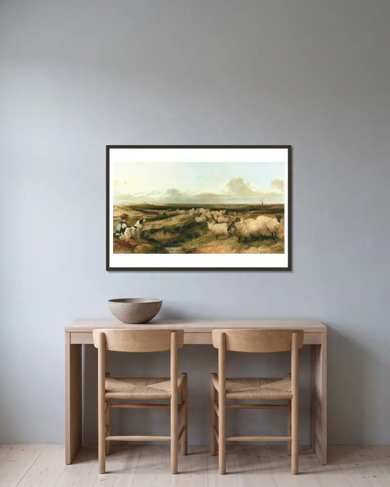 Lytham Common, Richard Ansdell v rámu na stěně