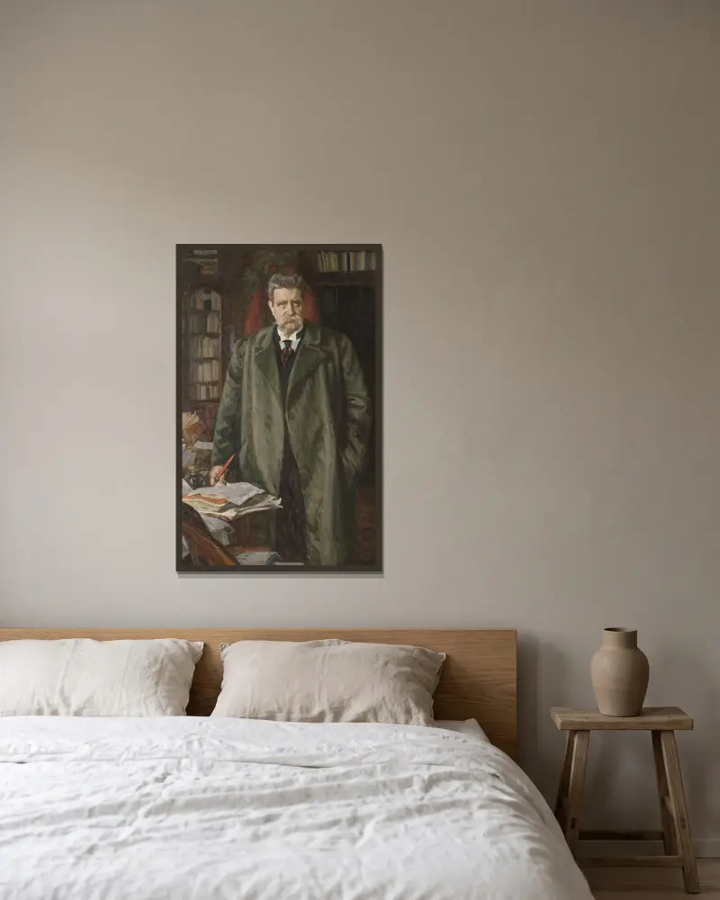 Hjalmar Branting von Richard Bergh gerahmt an einer Wand