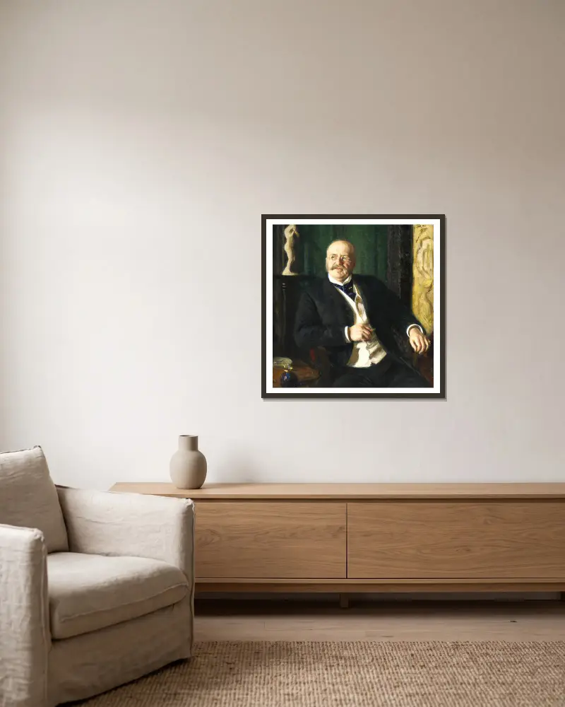 Julius Caspar, Kaufmann von Richard Bergh gerahmt an einer Wand