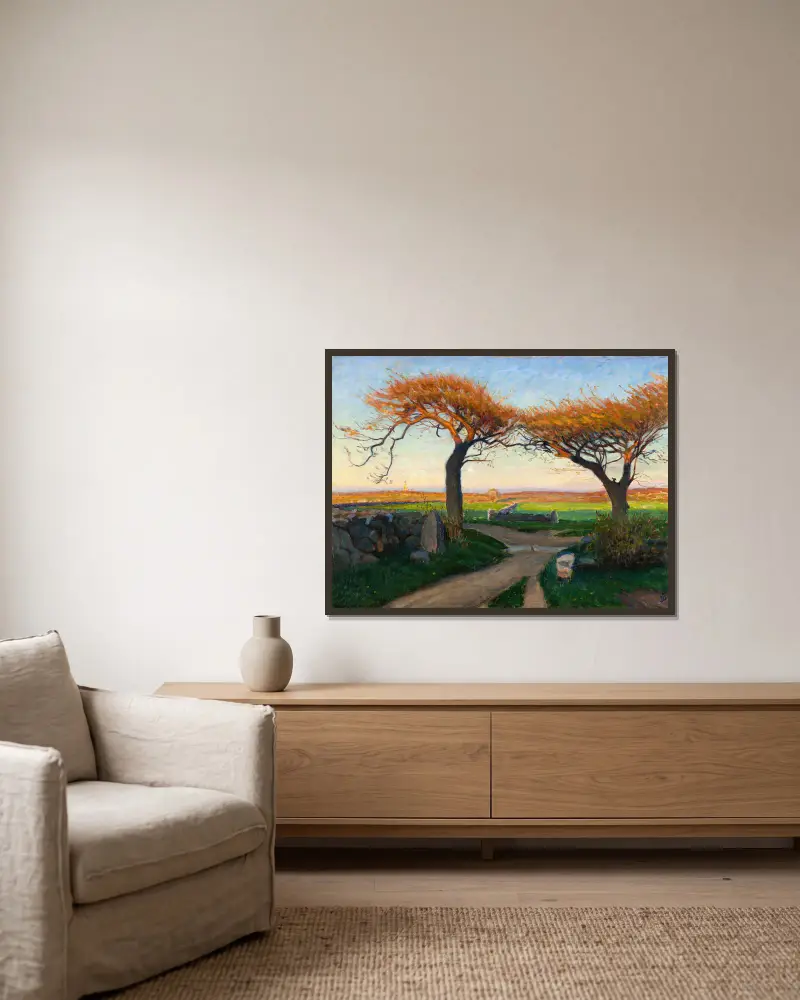 Pejzaż z Halland, Richard Bergh w ramie na ścianie