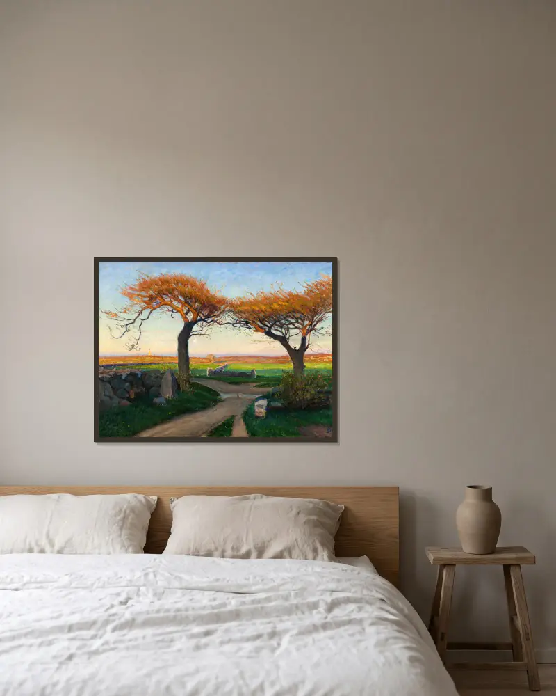 Pejzaż z Halland, Richard Bergh w ramie na ścianie