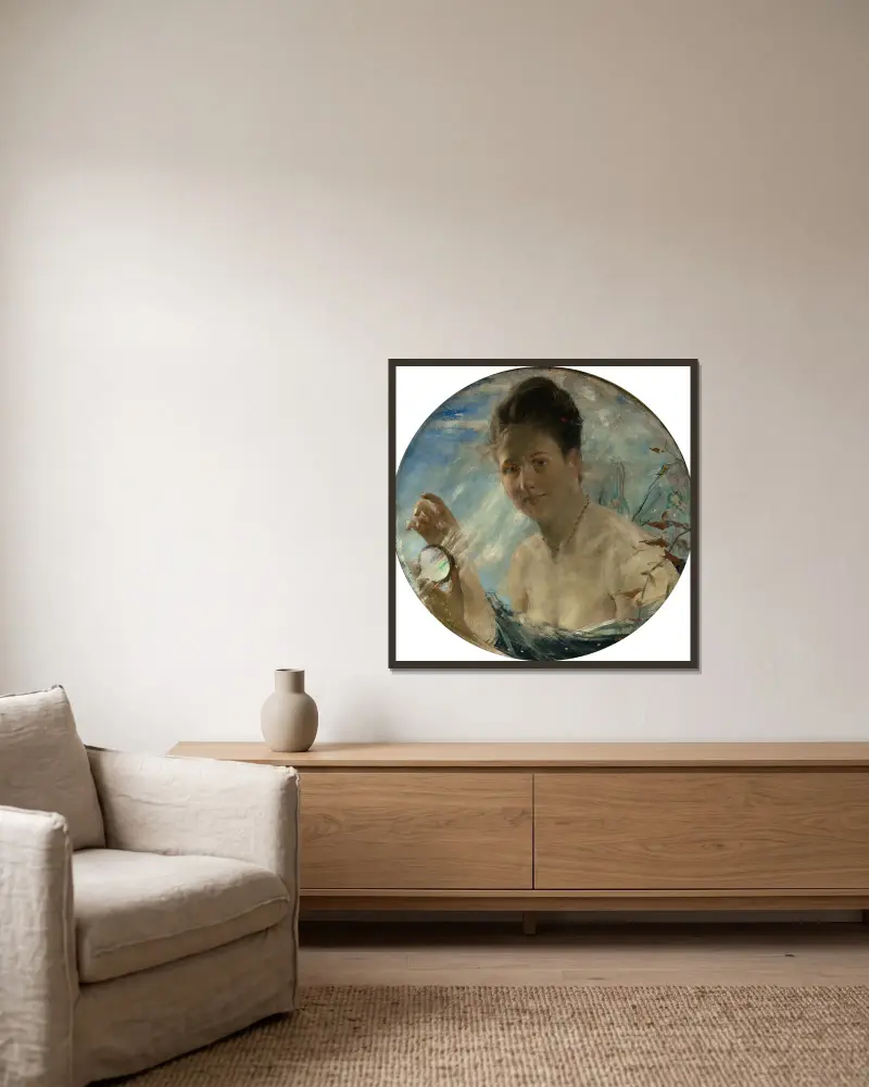 Fotografie, Richard Bergh v rámu na stěně