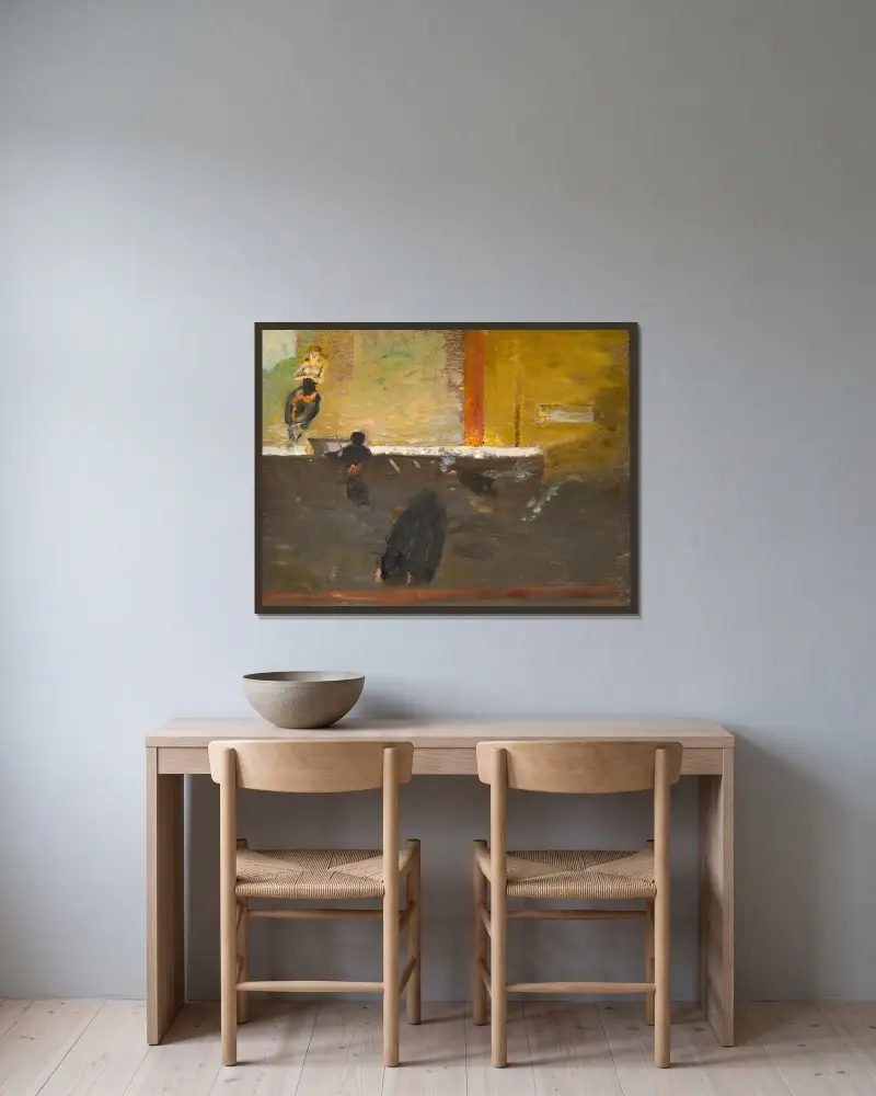 Varieté, Richard Bergh v rámu na stěně