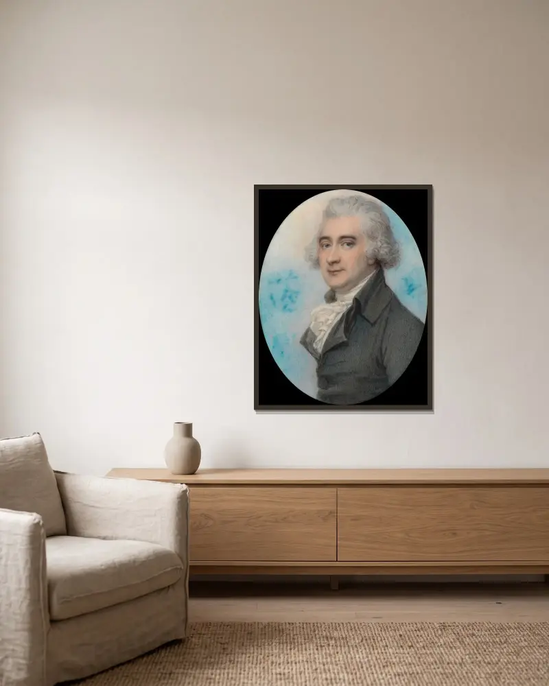 James Hope, 3. Earl of Hopetoun von Richard Cosway gerahmt an einer Wand