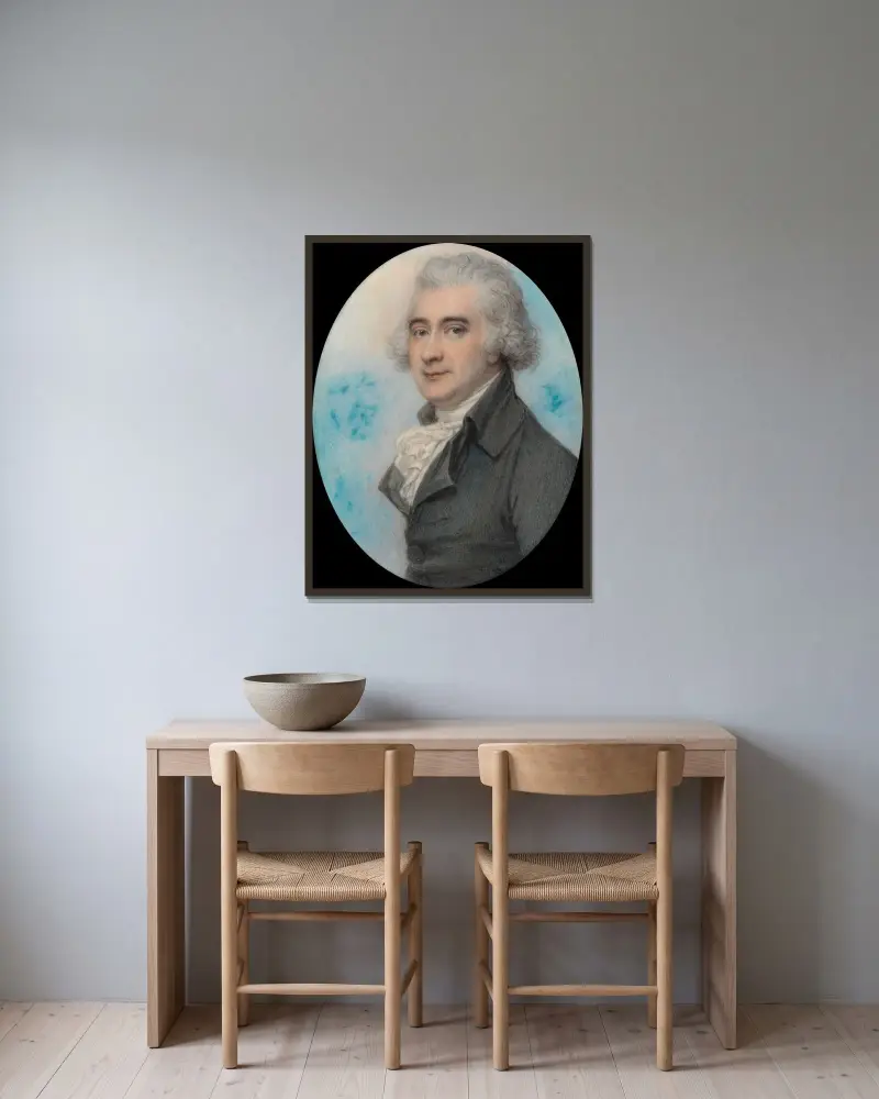 James Hope, 3. Earl of Hopetoun von Richard Cosway gerahmt an einer Wand