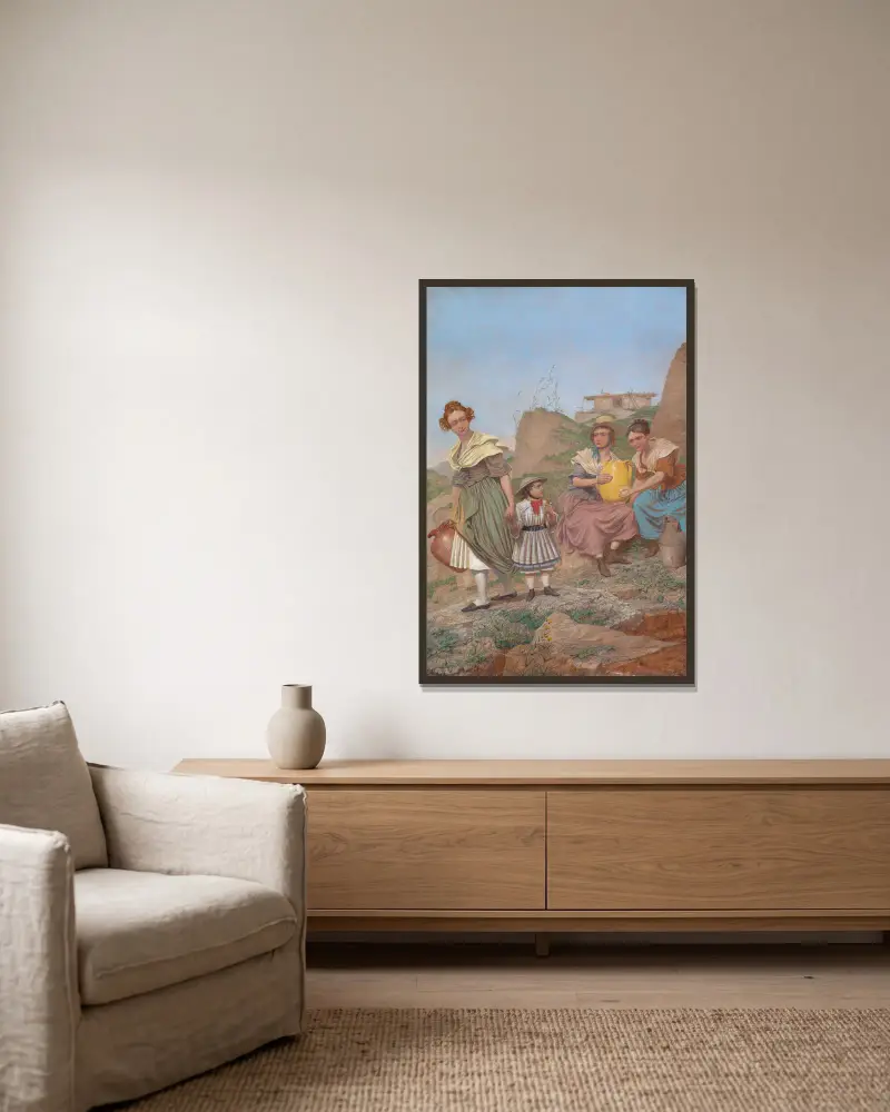 Negation von Richard Dadd gerahmt an einer Wand