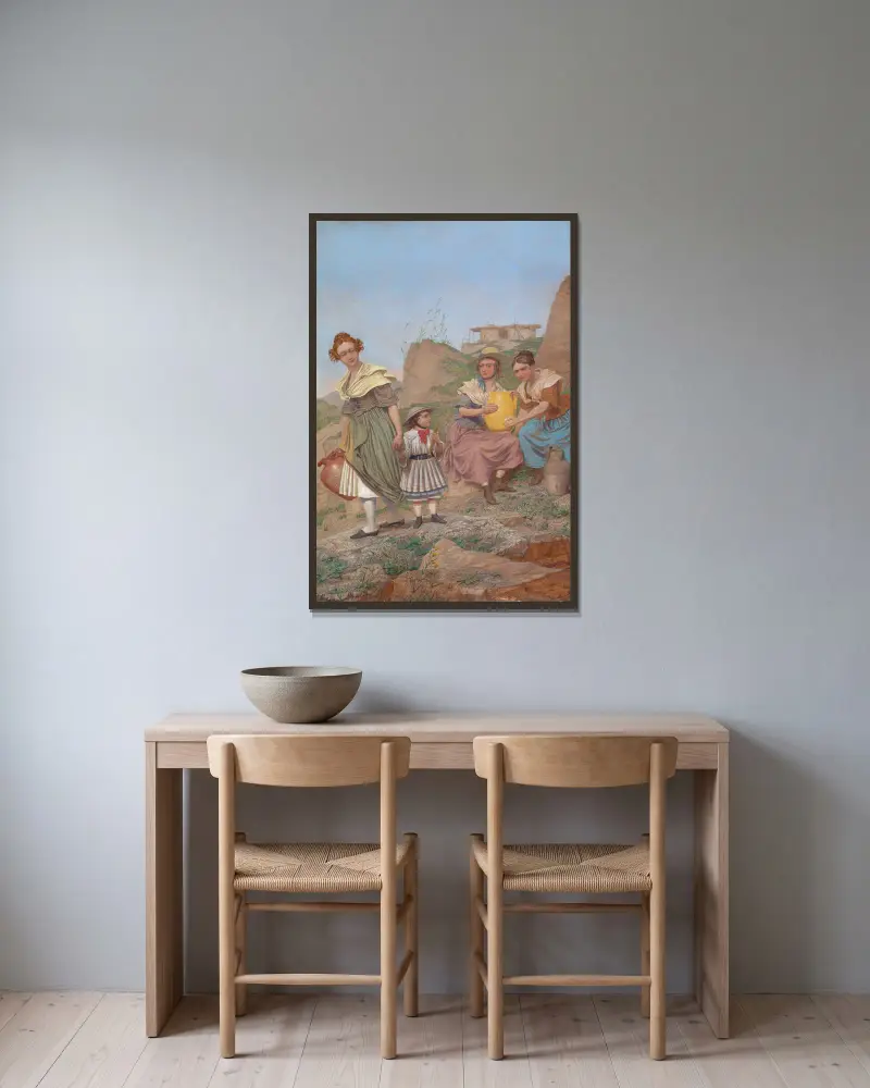 Negation von Richard Dadd gerahmt an einer Wand
