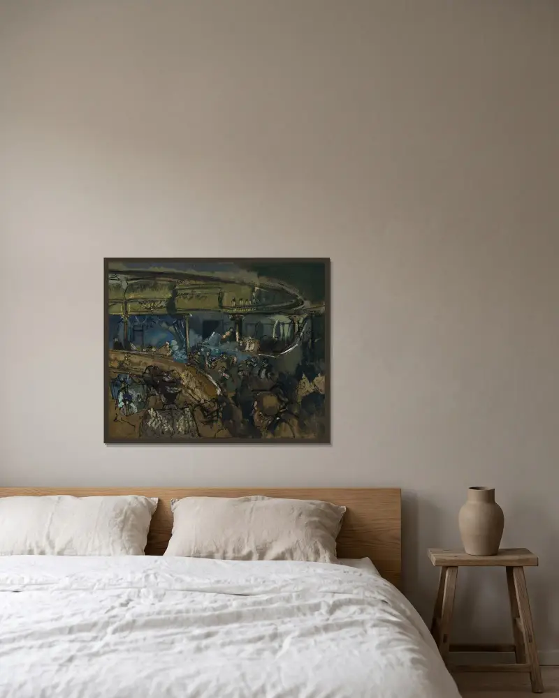 L’ Eldorado av Walter Richard Sickert inramad på en vägg