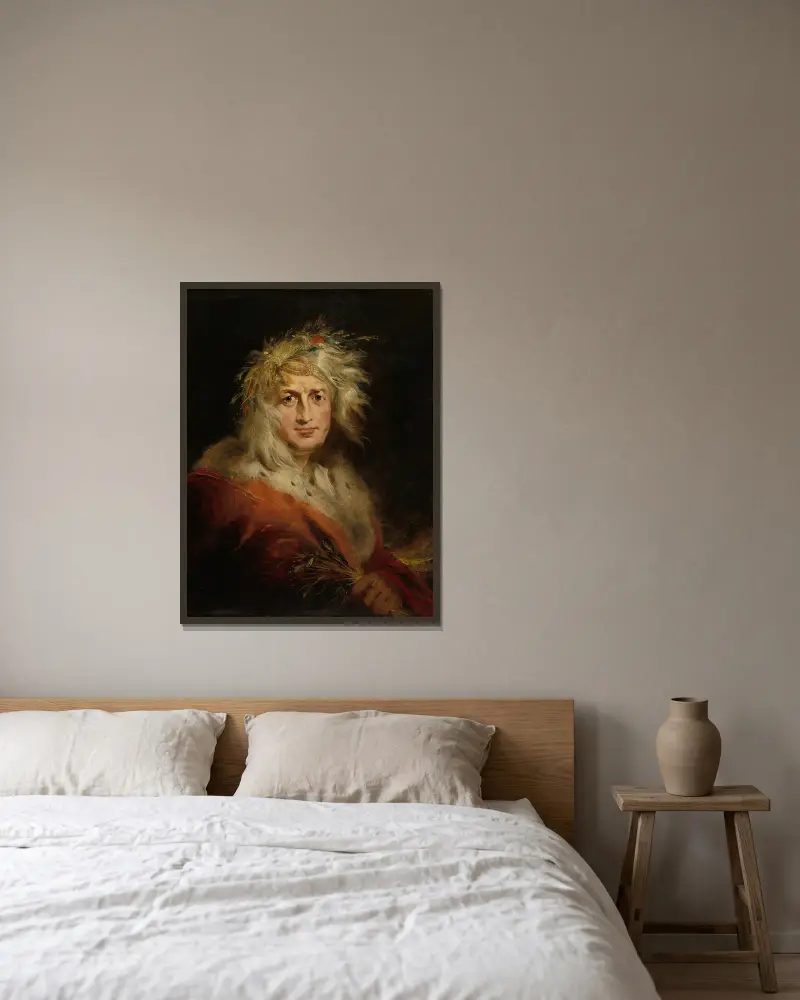 David Garrick jako král Lear, Richard Westall v rámu na stěně