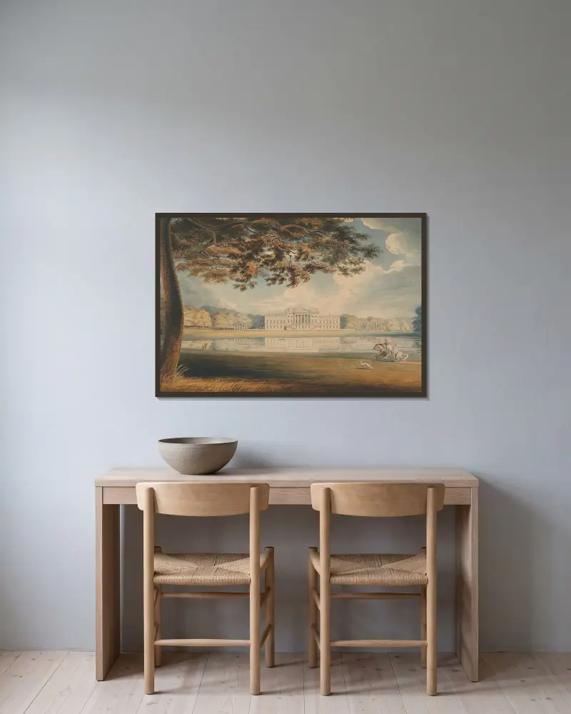 Wanstead House, Richard Westall w ramie na ścianie