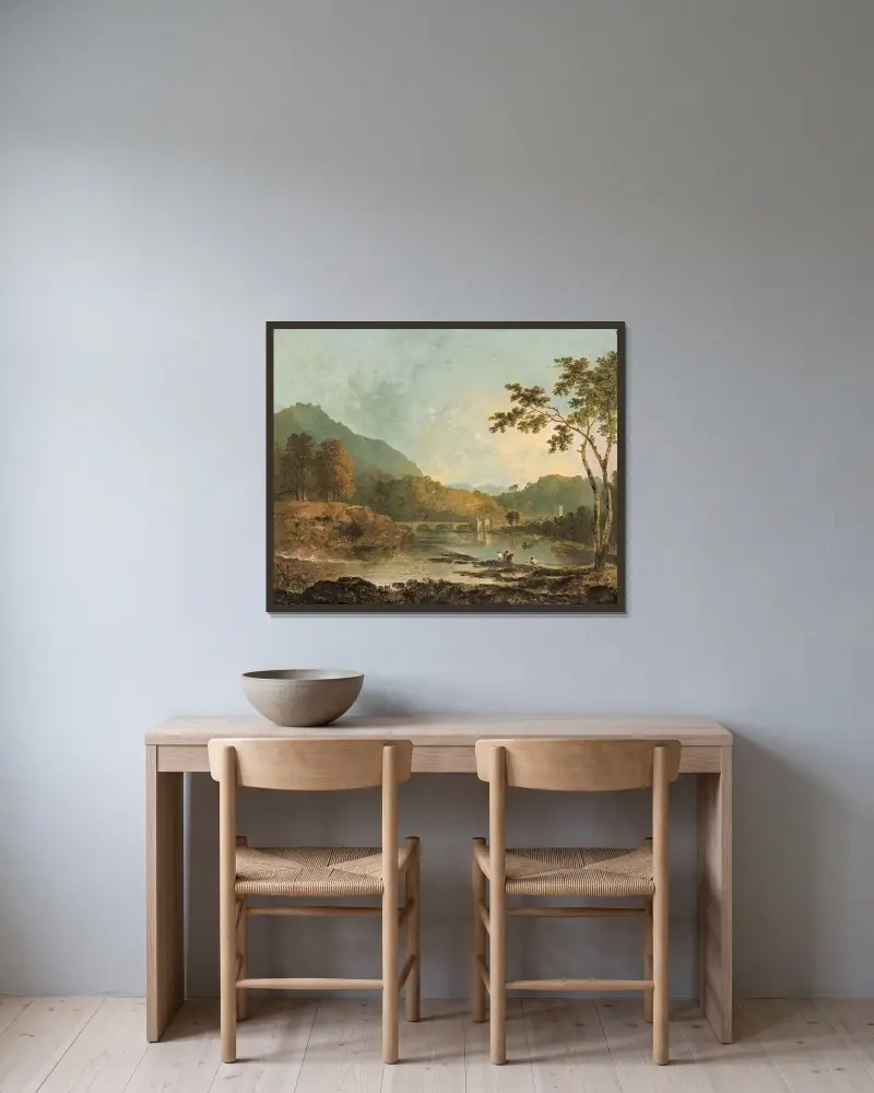 Dinas Bran od Llangollenu, Richard Wilson v rámu na stěně
