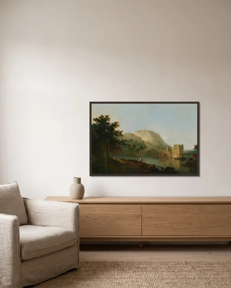 Landschaft von Richard Wilson gerahmt an einer Wand