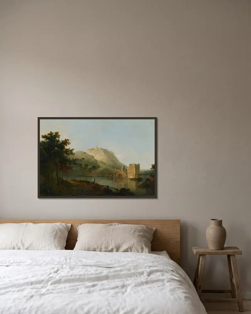 Landschaft von Richard Wilson gerahmt an einer Wand