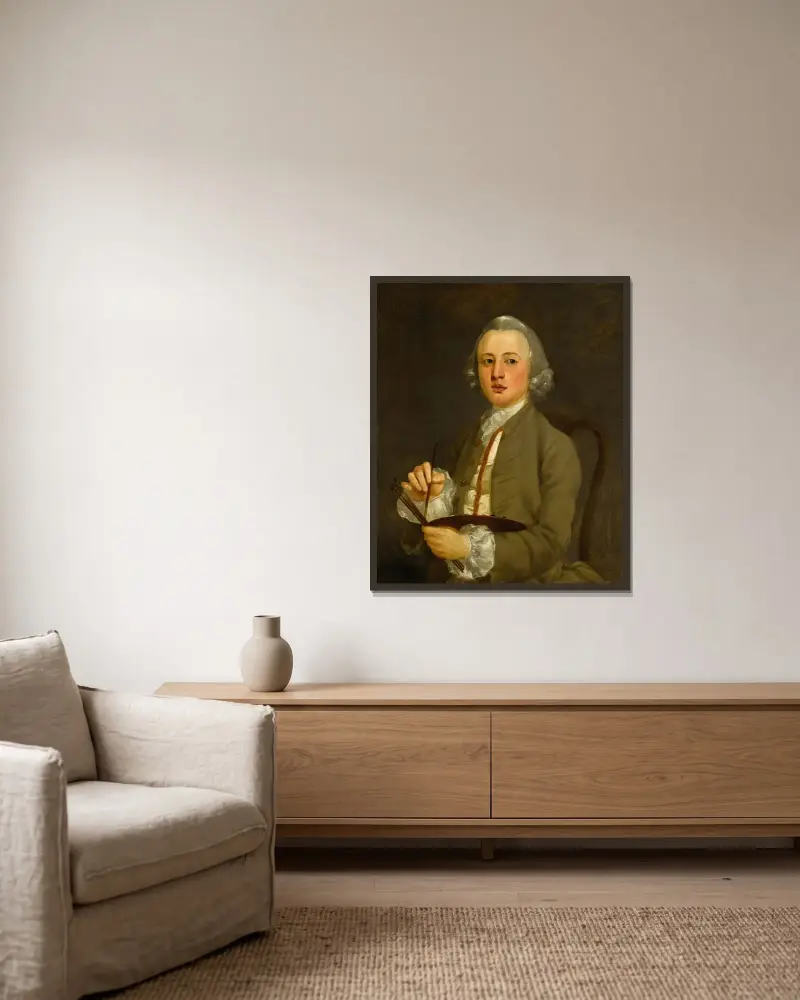 Autoportrét, Richard Wilson v rámu na stěně