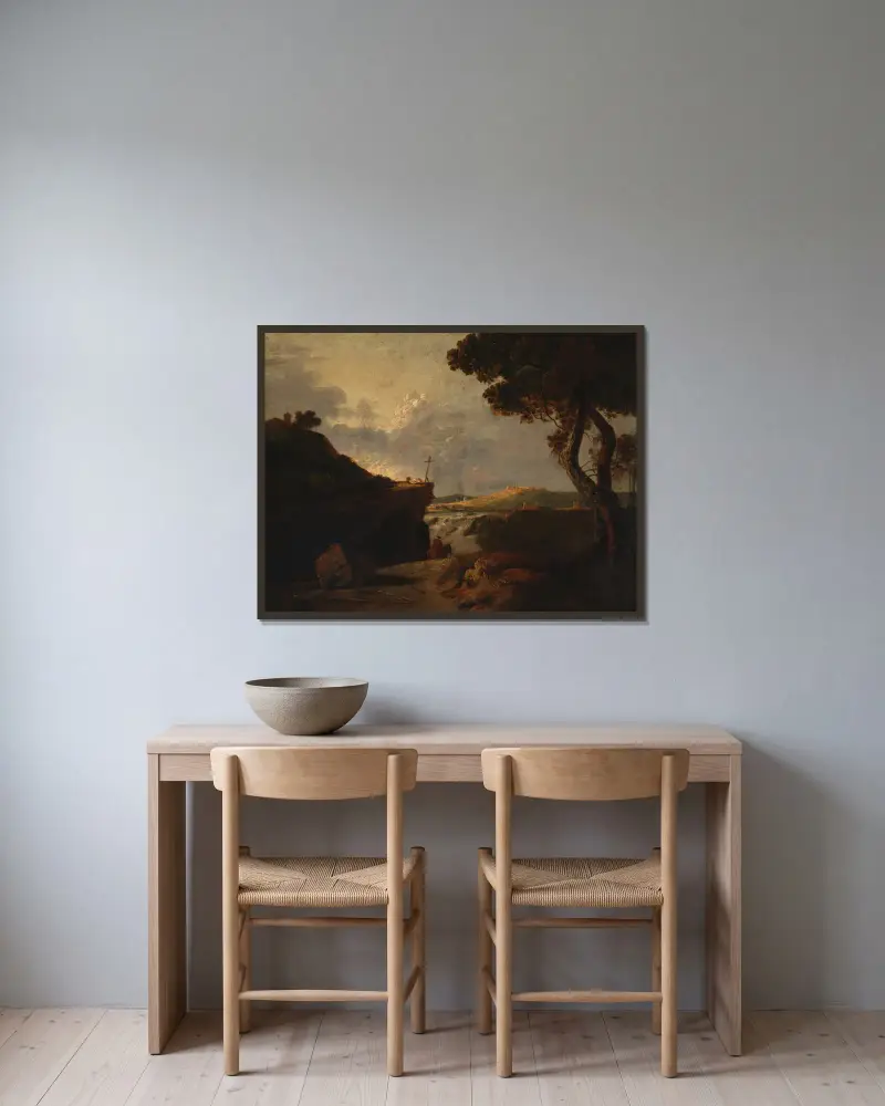 Bílý mnich – č. 2, Richard Wilson v rámu na stěně