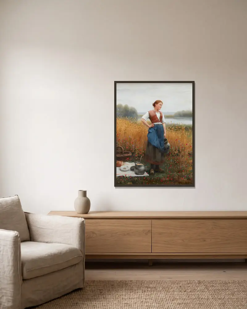 Południowy odpoczynek, Daniel Ridgway Knight w ramie na ścianie