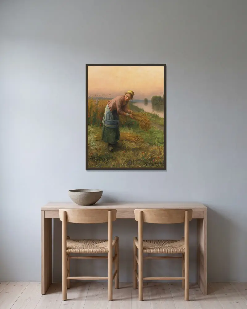 Zbieraczka, Daniel Ridgway Knight w ramie na ścianie