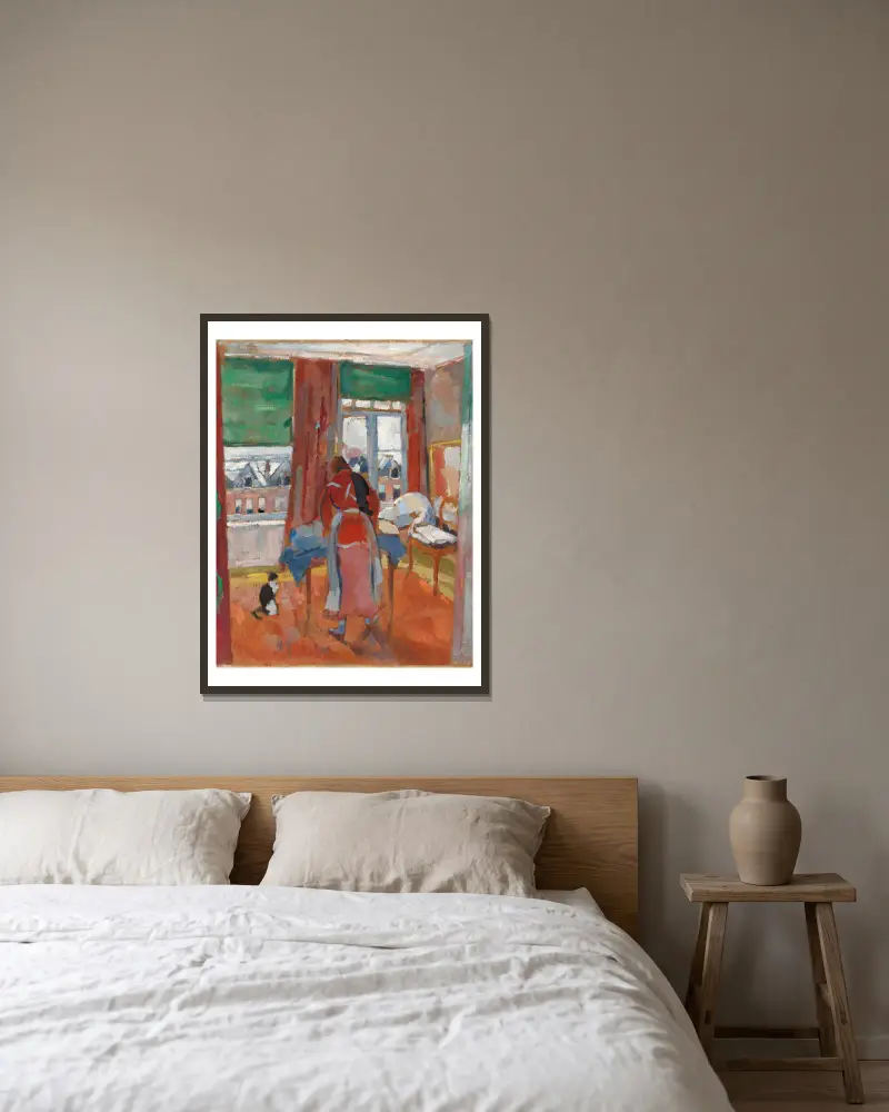 Bügeln von Rik Wouters gerahmt an einer Wand