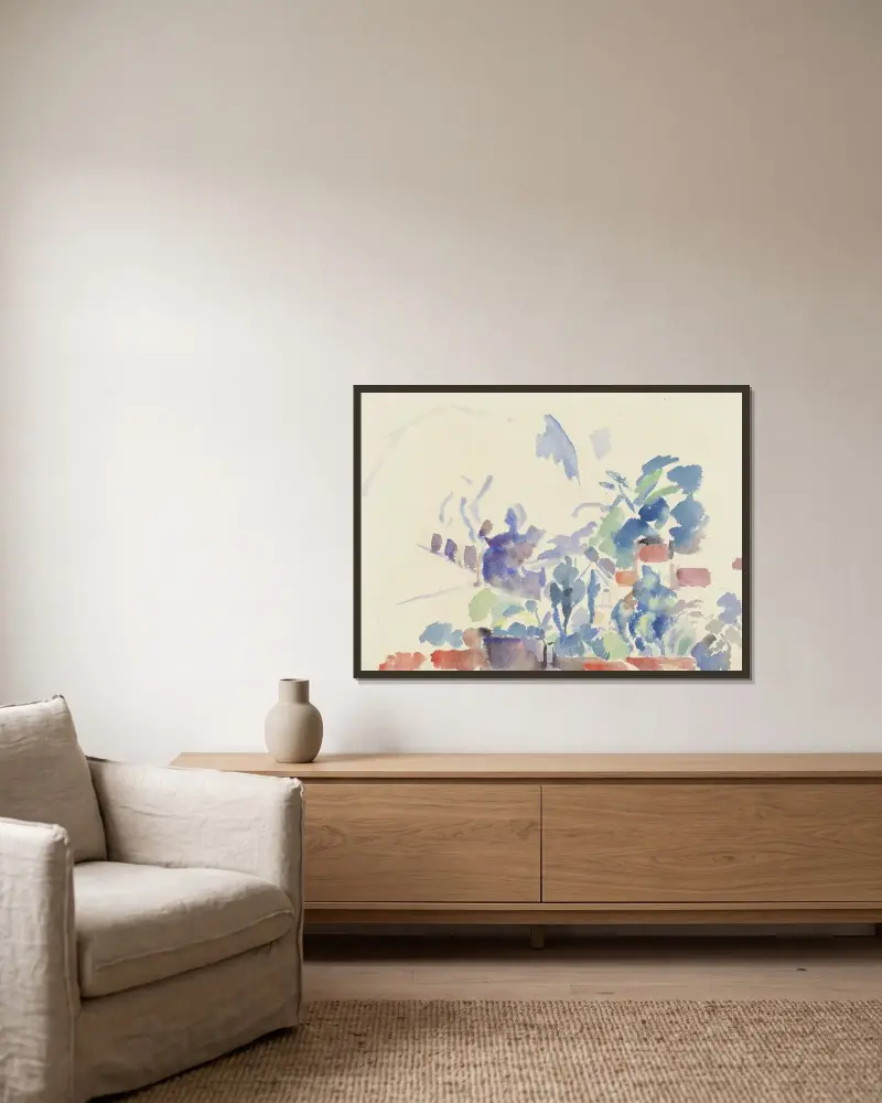 Landschap, Boitsfort av Rik Wouters inramad på en vägg