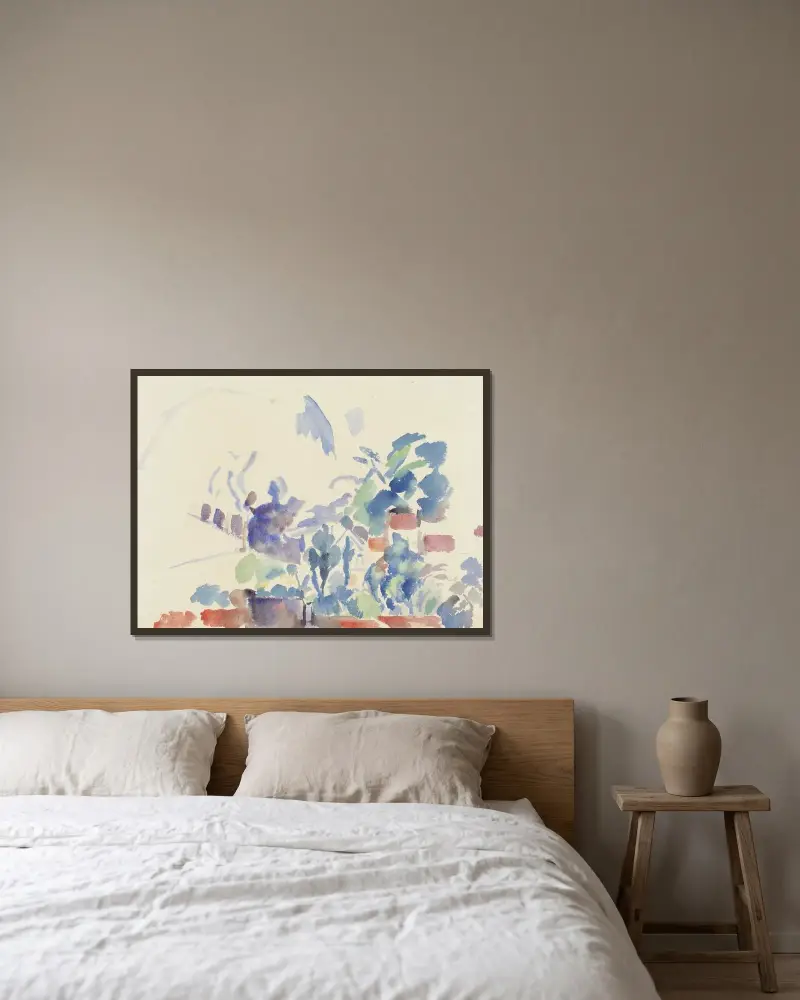 Landschap, Boitsfort av Rik Wouters inramad på en vägg