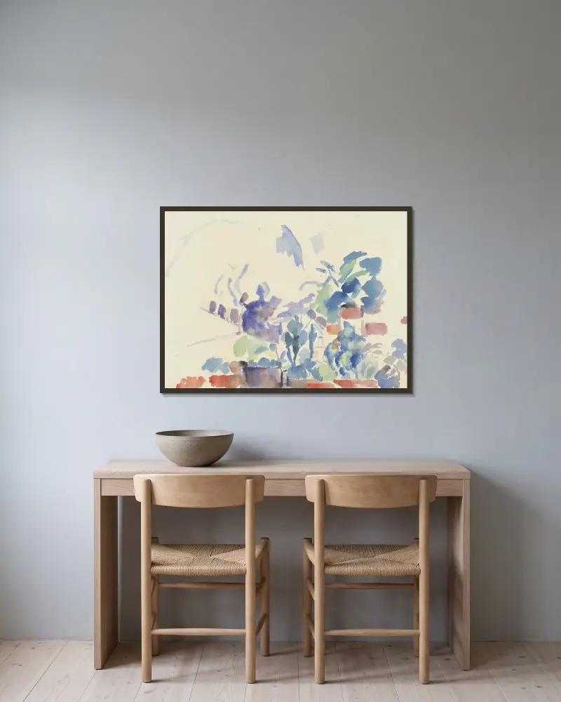 Landschap, Boitsfort av Rik Wouters inramad på en vägg