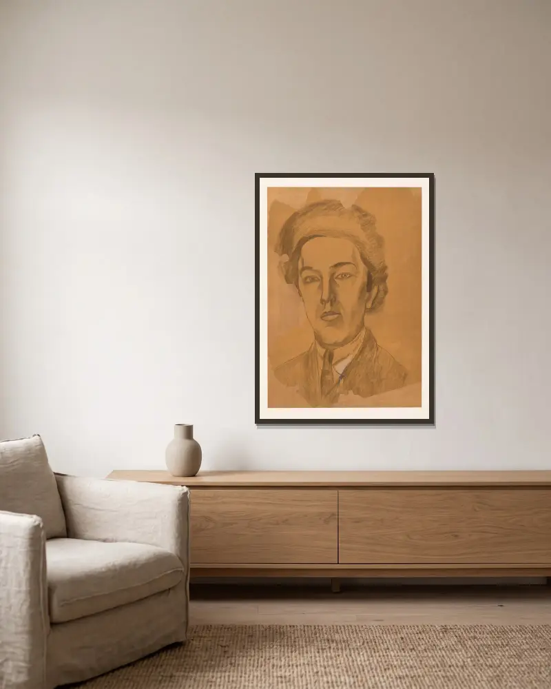 André Breton, Robert Delaunay v rámu na stěně