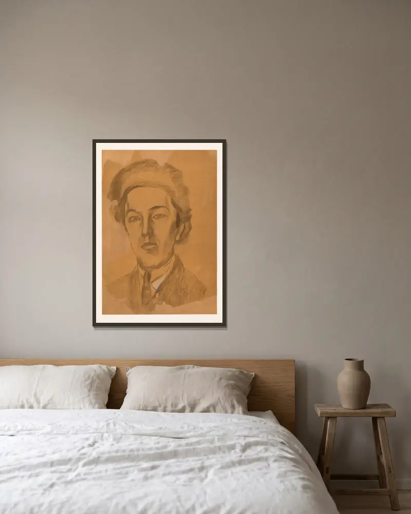 André Breton, Robert Delaunay v rámu na stěně