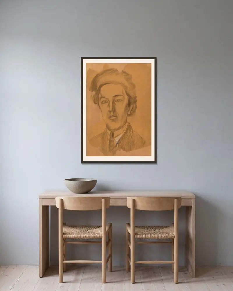 André Breton, Robert Delaunay v rámu na stěně